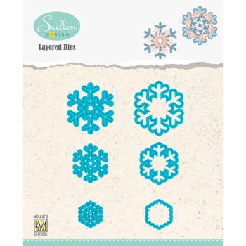 Nellie's Choice - Layered Dies - " Snowflakes 02 " - Stanze