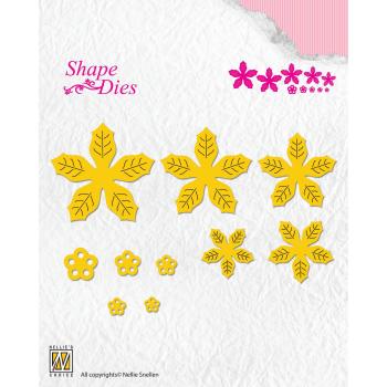 Nellie's Choice - Shape Dies - "  Poinsettia " - Stanze