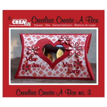 Crealies - Craft Die - Create A Box - Kissen Box - Stanzschablone 