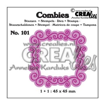 Crealies - Combies Stanzschablone - Stempelset no.101 Rahmen A 