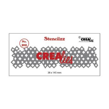 Crealies - Stencil - "Wonky Quadraten"  - Schablone