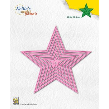 Nellie's Choice - Multiframe Dies - " 5-Point Stars " - Stanze