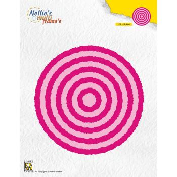 Nellie's Choice - Multiframe Dies - "  Photo Frames Circles " - Stanze