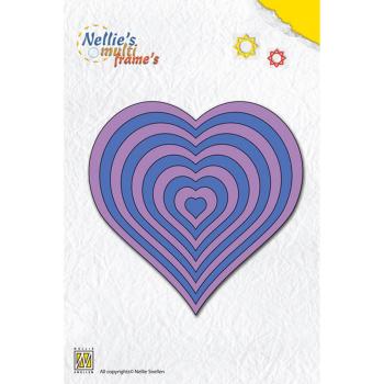 Nellie's Choice - Multiframe Dies - "  Straight Heart " - Stanze