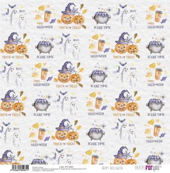 Papers For You - Paper Pack- Happy Halloween  - 30,5x31 cm 