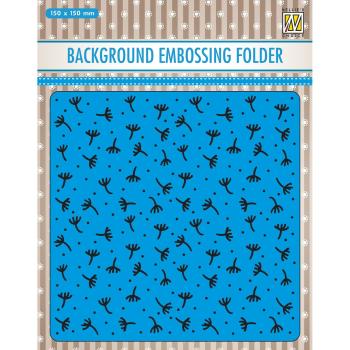 Nellie's Choice - Background Embossing Folder - " Fluff " - Prägefolder