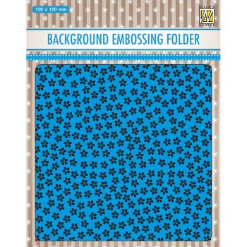 Nellie's Choice - Background Embossing Folder - "  Little Flowers " - Prägefolder