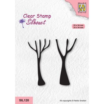 Nellie's Choice - Silhouet Clear Stamp - "  Trunks of Tree " - Stempel