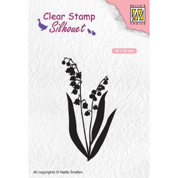 Nellie's Choice - Silhouet Clear Stamp - "  Lily of The Valley " - Stempel