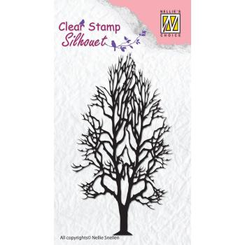 Nellie's Choice - Silhouet Clear Stamp - "  Tree-2 " - Stempel