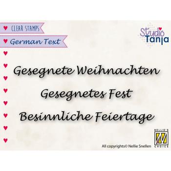 Nellie's Choice - Clear Stamp - "  Gesegnete Weihnachten " - Stempel