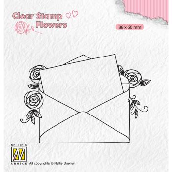 Nellie's Choice - Flowers Clear Stamp - "  Love Letter " - Stempel