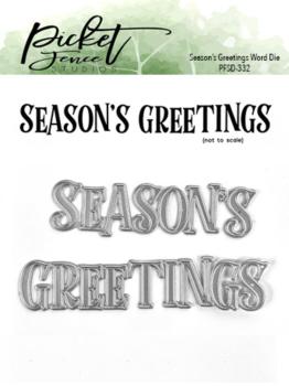Picket Fence Studios - Dies - " Season's Greetings " - Stanze (PFSD-332)