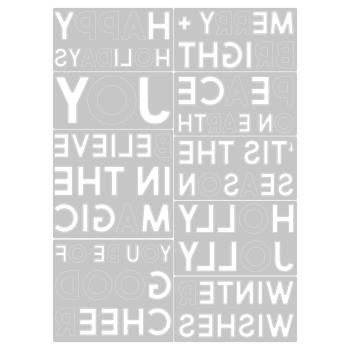 Sizzix Thinlits Craft Die-Set -  Bold Text Christmas 