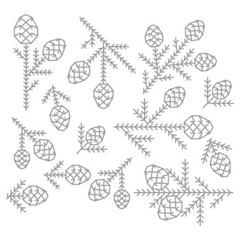 Sizzix Thinlits Craft Die-Set -  Pine Patterns  