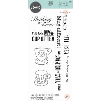 Sizzix Clear Stamps - Set Tea-rific