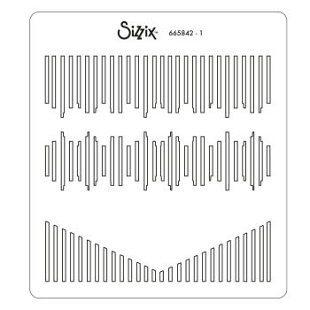 Sizzix Layered Stencil -  Textile  - Schablone