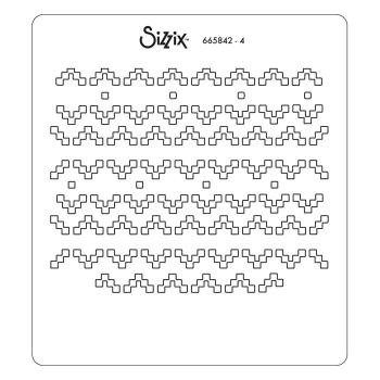 Sizzix Layered Stencil -  Textile  - Schablone