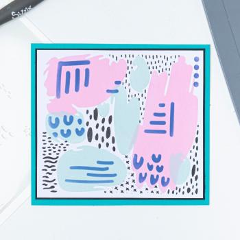 Sizzix Layered Stencil -  Abstract Marks - Schablone