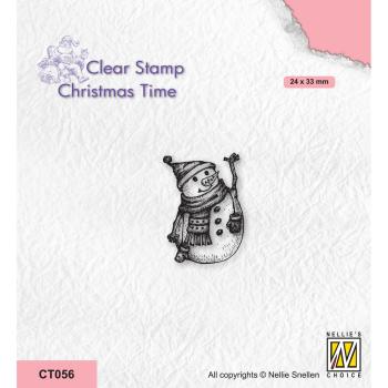 Nellie's Choice - Christmas Tree Clear Stamp - "  Snowman-4 " - Stempel