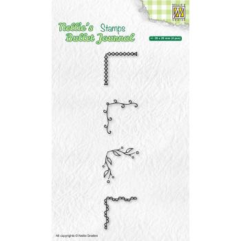 Nellie's Choice - Bullet Journal Clear Stamp - " Set of Edges 1 " - Stempel