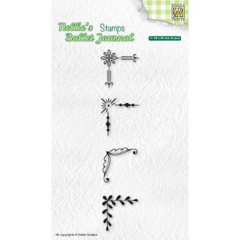 Nellie's Choice - Bullet Journal Clear Stamp - " Set of Edges 2 " - Stempel