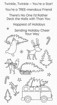 My Favorite Things Stempelset "Tree-mendous Friends" Clear Stamp Set