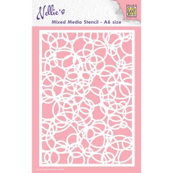 Nellie's Choice - Stencil A6 - "  Knot of Circles " - Schablone