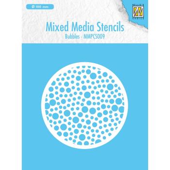 Nellie's Choice - Mixed Media  Stencil  - " Bubbles " - Schablone