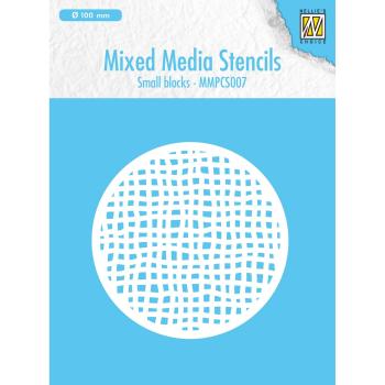Nellie's Choice - Mixed Media Stencil  - " Small Blocs " - Schablone