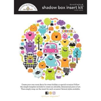 Doodlebug Design - Shadow Box Kit - "Monster Madness " - Kit für Schattenbox 