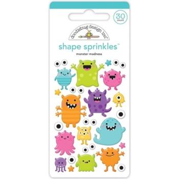 Doodlebug Design - Shape Sprinkles - "Monster Madness " - Epoxy-Sticker