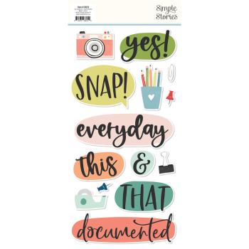 Simple Stories -  Life Captured  - Foam Stickers 