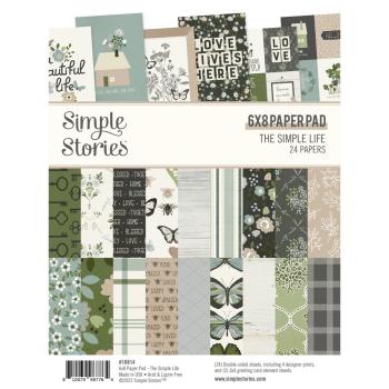 Simple Stories Simple  The Simple Life  Paper Pad - Designpapier 6x8 Inch