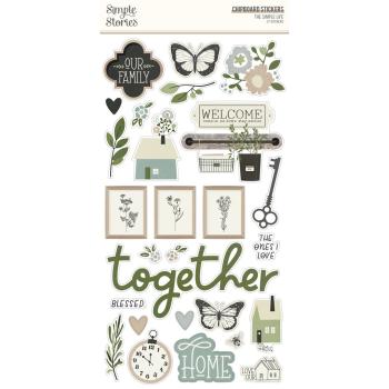 Simple Stories - The Simple Life - Chipboard Sticker 