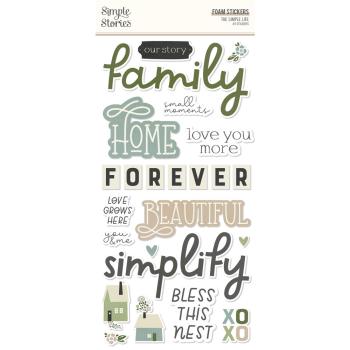 Simple Stories -  The Simple Life  - Foam Stickers 