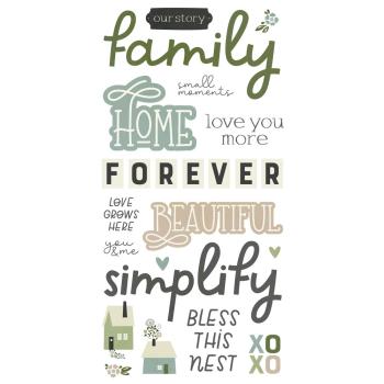 Simple Stories -  The Simple Life  - Foam Stickers 