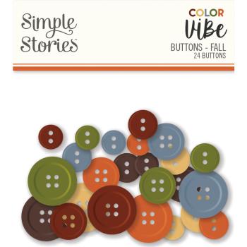 Simple Stories - Embellishments -  Color Vibe Buttons Fall  - Knöpfe