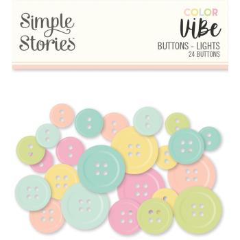 Simple Stories - Embellishments -  Color Vibe Buttons Lights  - Knöpfe