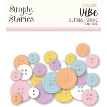 Simple Stories - Embellishments -  Color Vibe Buttons Spring  - Knöpfe