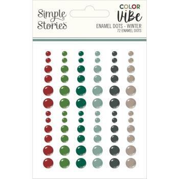 Simple Stories  Winter  Enamel Dots