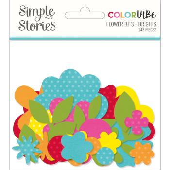 Simple Stories - Flower Bits - Brights - Stanzteile