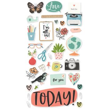 Simple Stories - Life Captured - Chipboard Sticker 