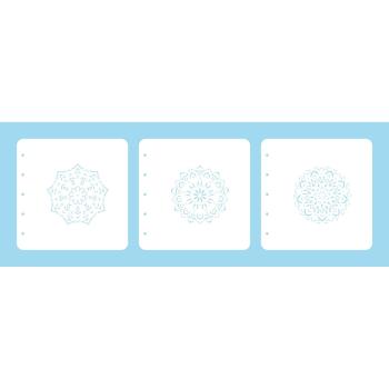 Nellie's Choice - Stencils for Magnetic Colouring - Layered Stencil - " Mandala -3 " - Schablone 