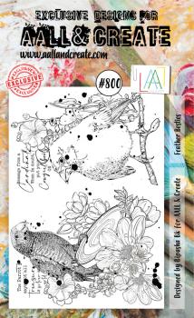 AALL and Create - Stamp -  Feather Besties  - Stempel A6