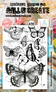 AALL and Create - Stamp -  Fluttering Friends  - Stempel A6