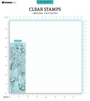 Studio Light - Clear Stamp Grunge collection Jingle Bells  - Stempel