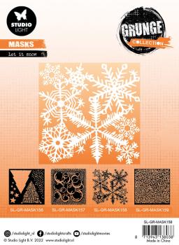 Studio Light - Stencil Grunge Collection -  Let It Snow  - Schablone 