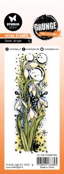 Studio Light - Clear Stamp Grunge collection -  Snow Drops  - Stempel