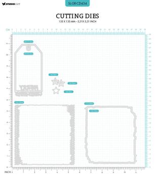 Studio Light - Dies -  Card Shape & Label  - Stanze